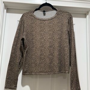 Alya Animal Print Long Sleeve Top